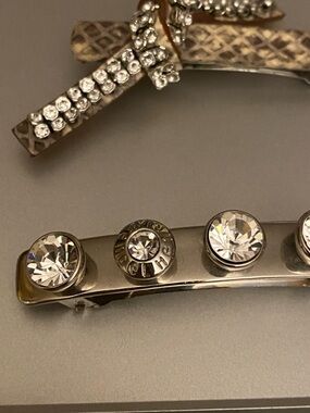 HENRI BENDEL SWAROVSKI SIGNED BARRETTE